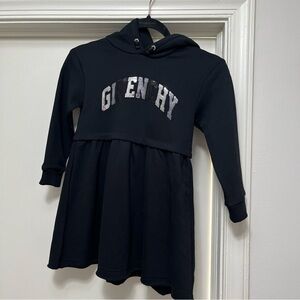 Givenchy Kids Black Hoodie Dress